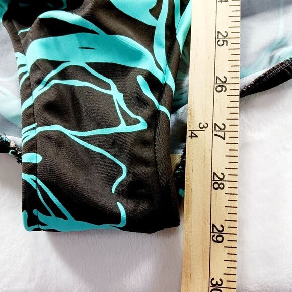 Caribbean Joe Missy One Piece Swim Suit/ Bathing Suit. Woman's 18T. Brown/ Blue. - Picture 11 of 11